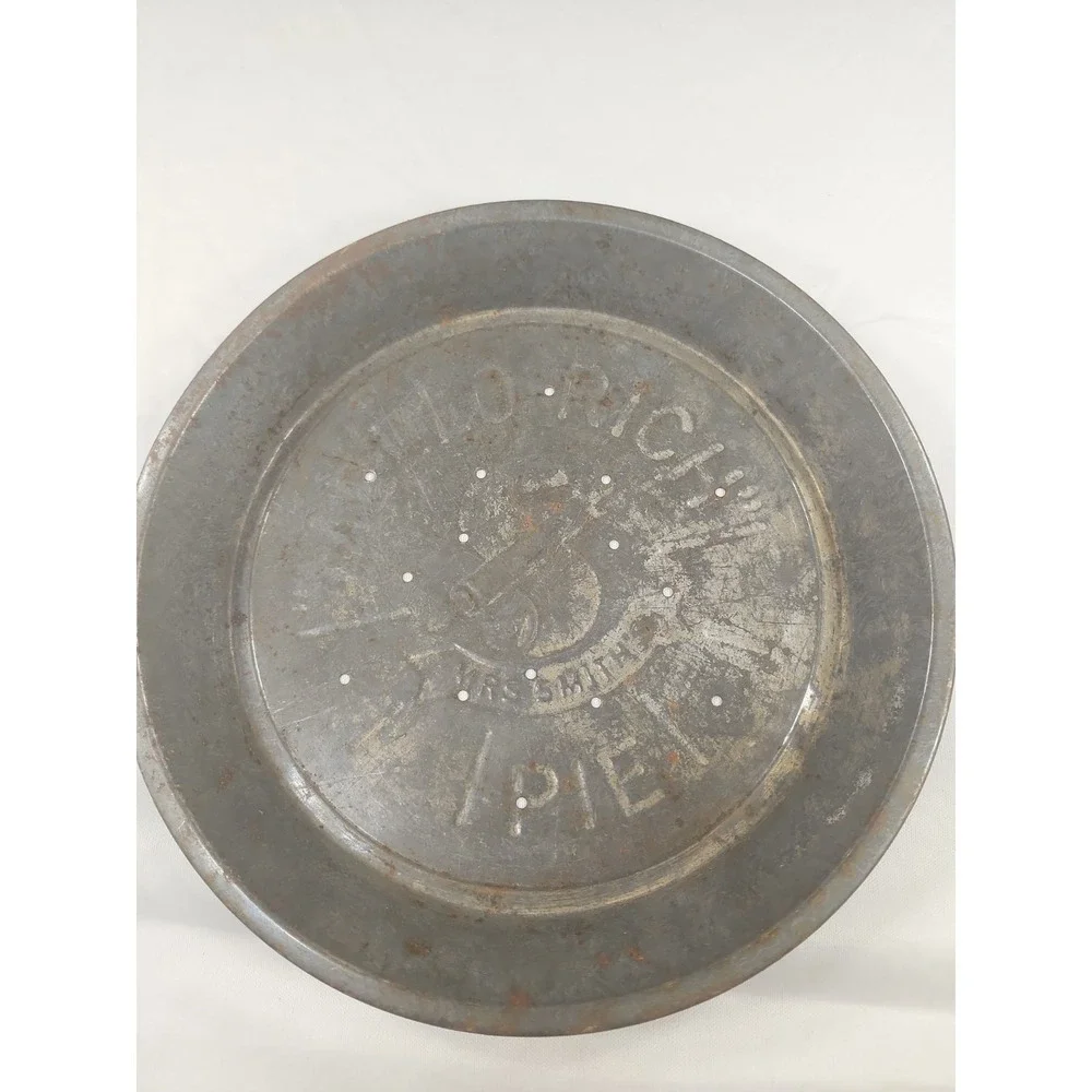 Vintage Mrs. Smith's Mello-Rich Tin Pie Plate 9